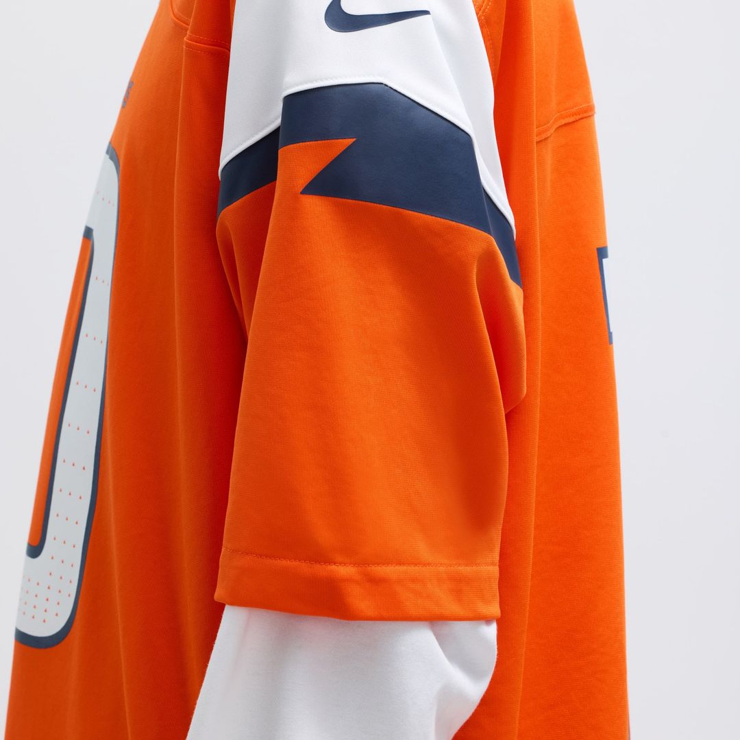 Denver Broncos Bo Nix Navy Alternate Game Jersey product image 22, provided for visual reference and product detail review