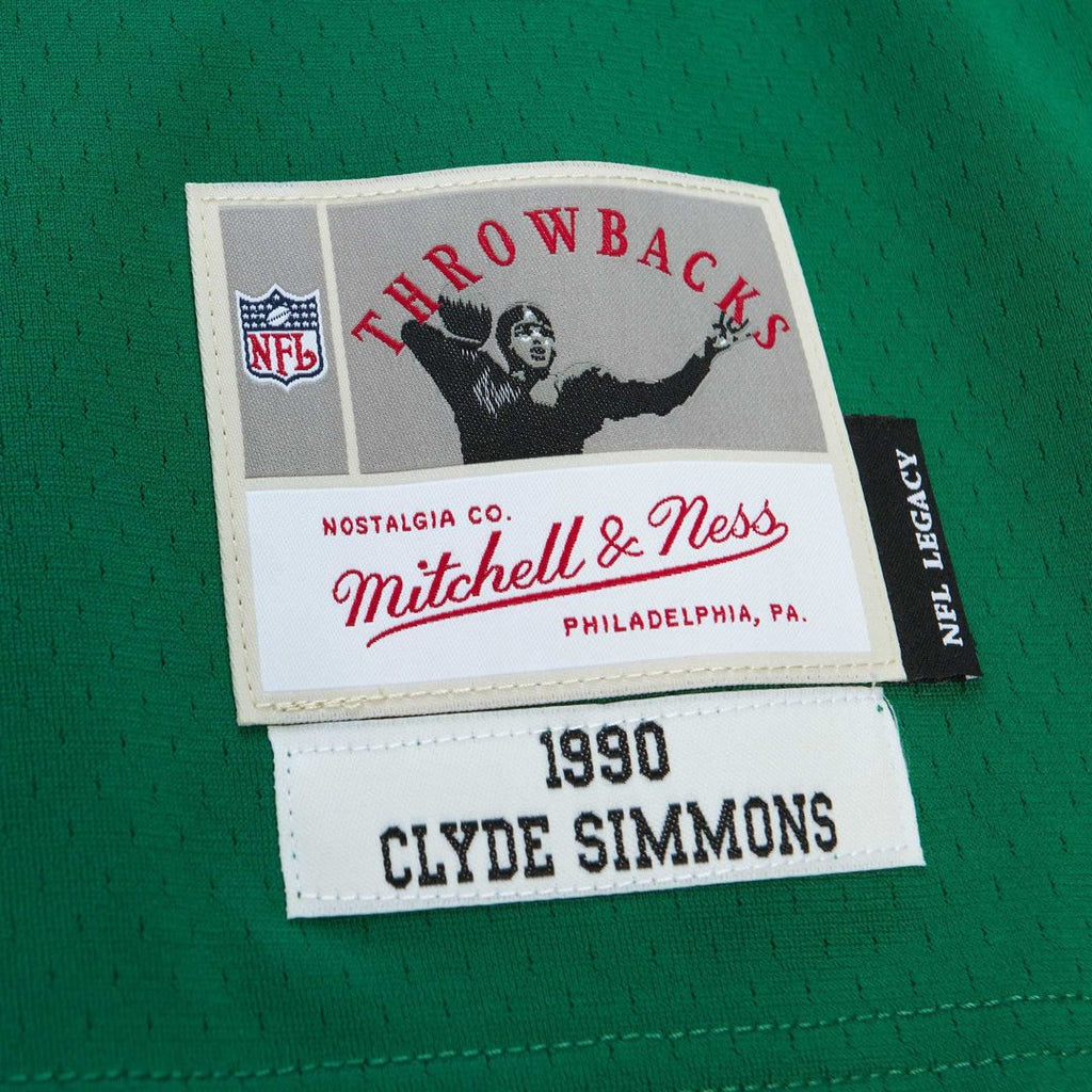Philadelphia Eagles Clyde Simmons Kelly Green Legacy Replica Jersey product image 5, provided for visual reference and