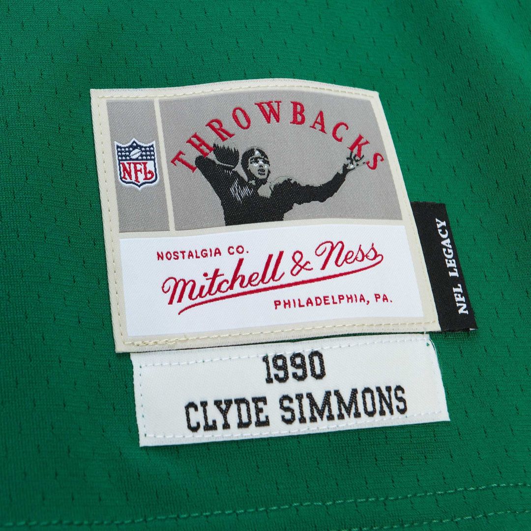 Philadelphia Eagles Clyde Simmons Kelly Green Legacy Replica Jersey product image 5, provided for visual reference and