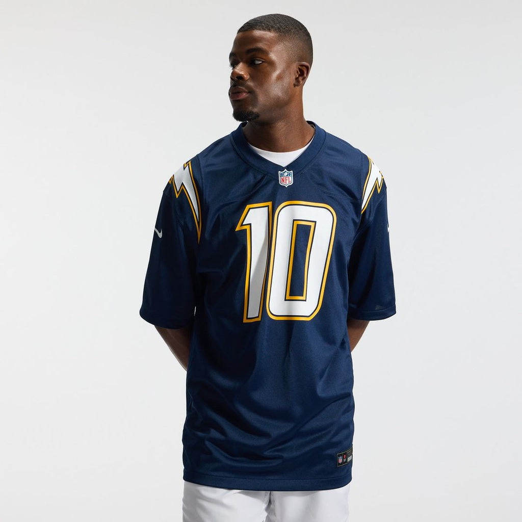 Los Angeles Chargers Justin Herbert Navy Alternate Super Chargers Game Player Jersey product image 2, provided for visual