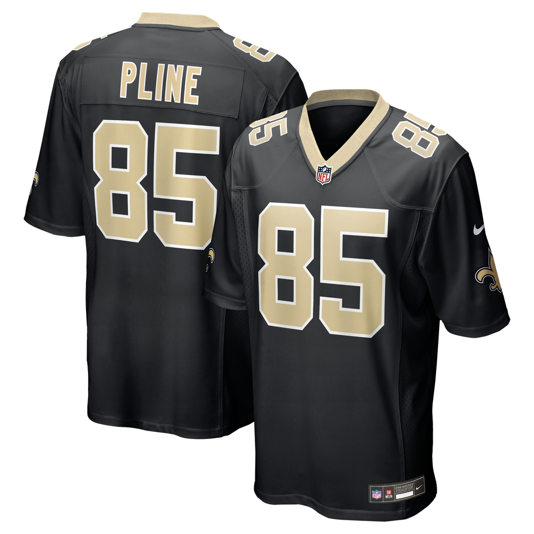 New Orleans Saints Mason Pline Black Team Game Jersey product image 1, provided for visual reference and product detail
