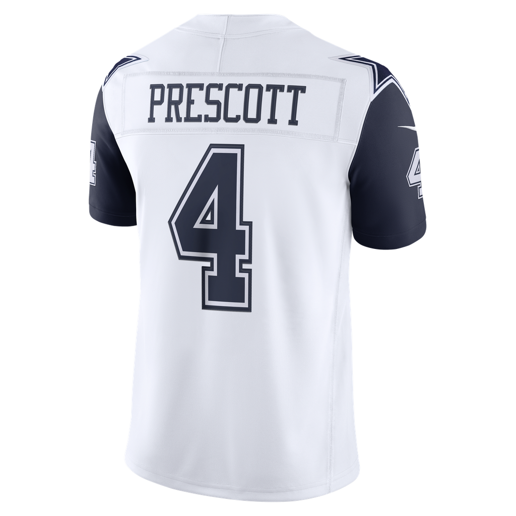 Dallas Cowboys Dak Prescott White Alternate Vapor F.U.S.E. Stitched Limited Jersey product image 6, provided for visual