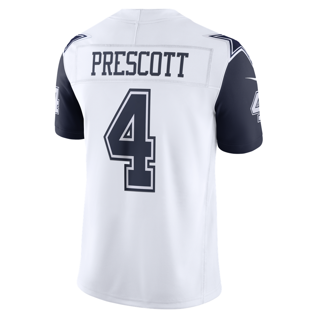 Dallas Cowboys Dak Prescott White Alternate Vapor F.U.S.E. Stitched Limited Jersey product image 6, provided for visual