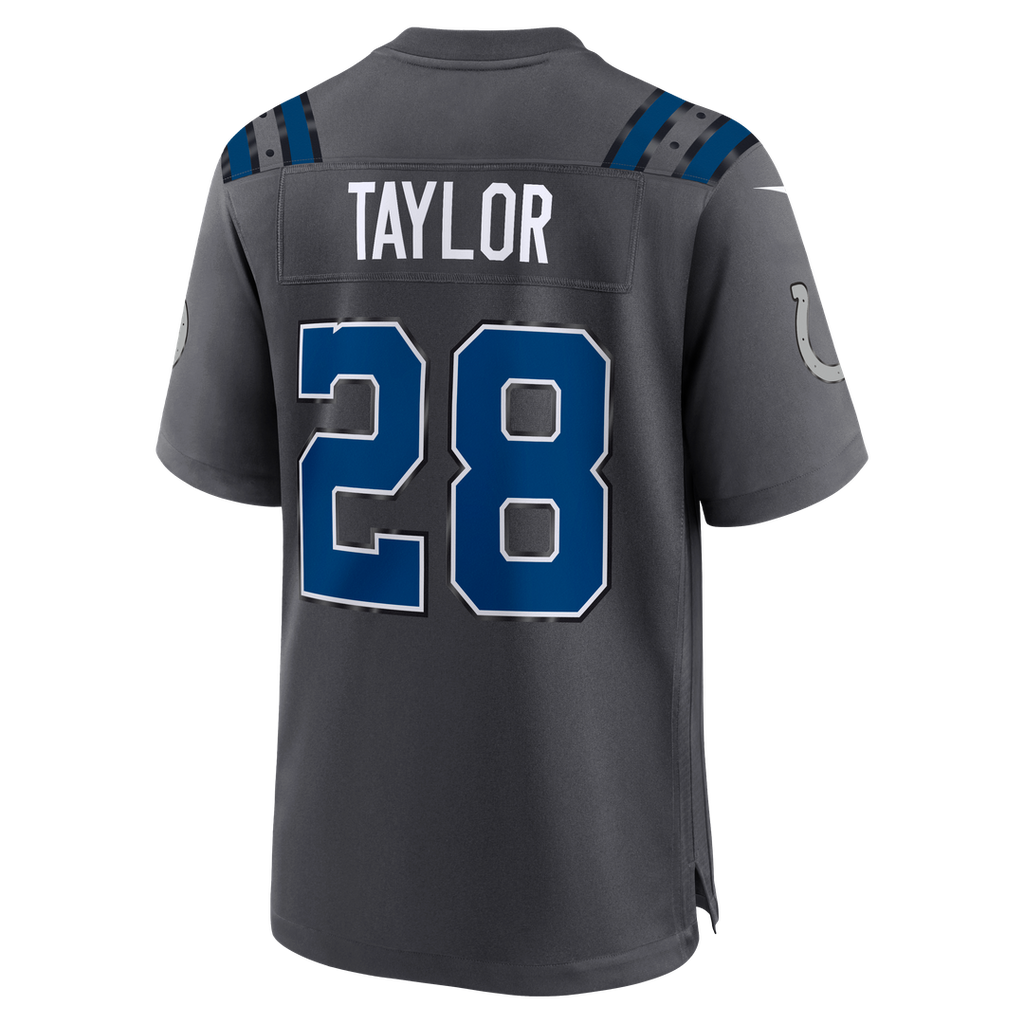 Indianapolis Colts Jonathan Taylor Anthracite 2026 Rivalries Collection Game Jersey product image 3, provided for visual