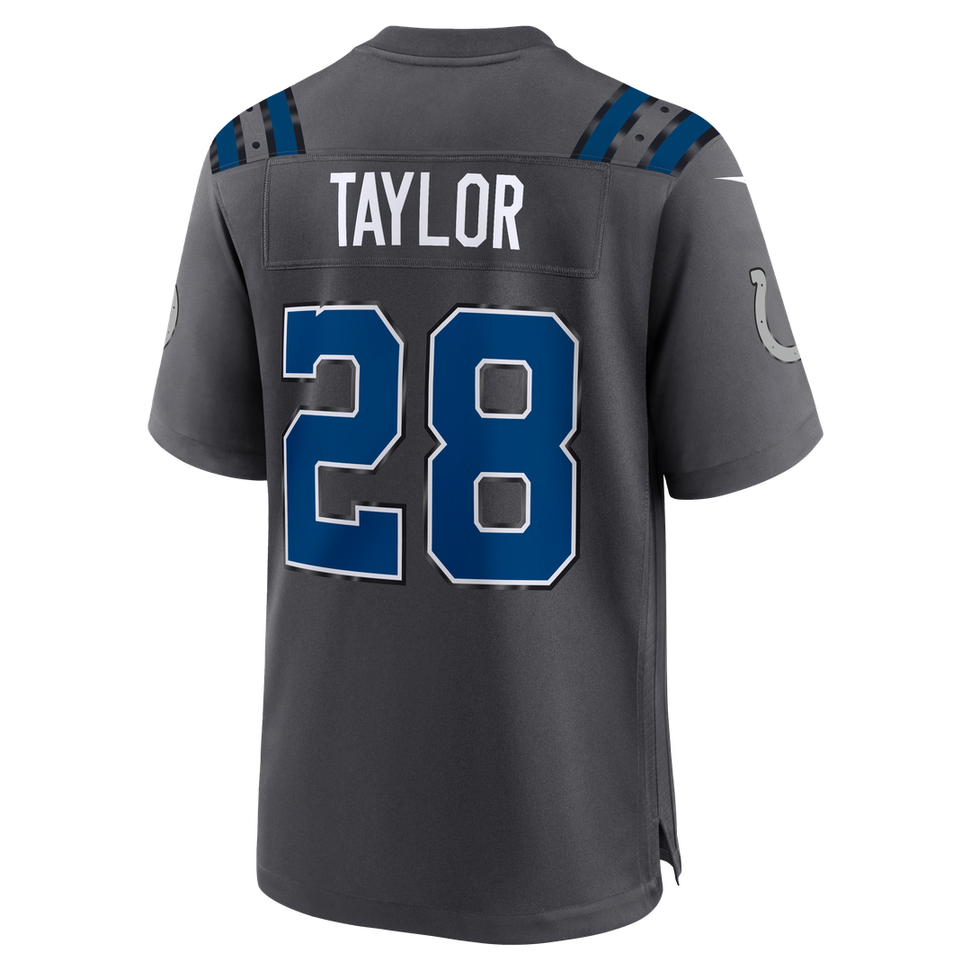 Indianapolis Colts Jonathan Taylor Anthracite 2026 Rivalries Collection Game Jersey product image 3, provided for visual