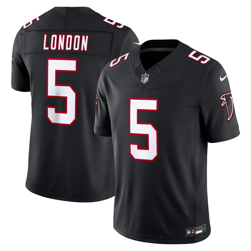 Atlanta Falcons Drake London Black Alternate Throwback Vapor F.U.S.E. Stitched Limited Jersey product image 4, provided for