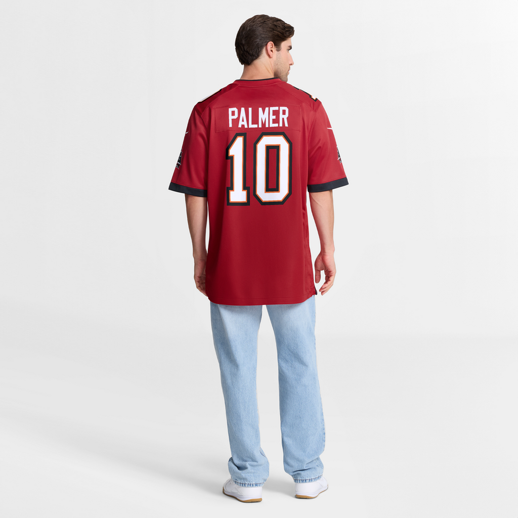 Tampa Bay Buccaneers Trey Palmer Red Game Jersey product image 8, provided for visual reference and product detail review