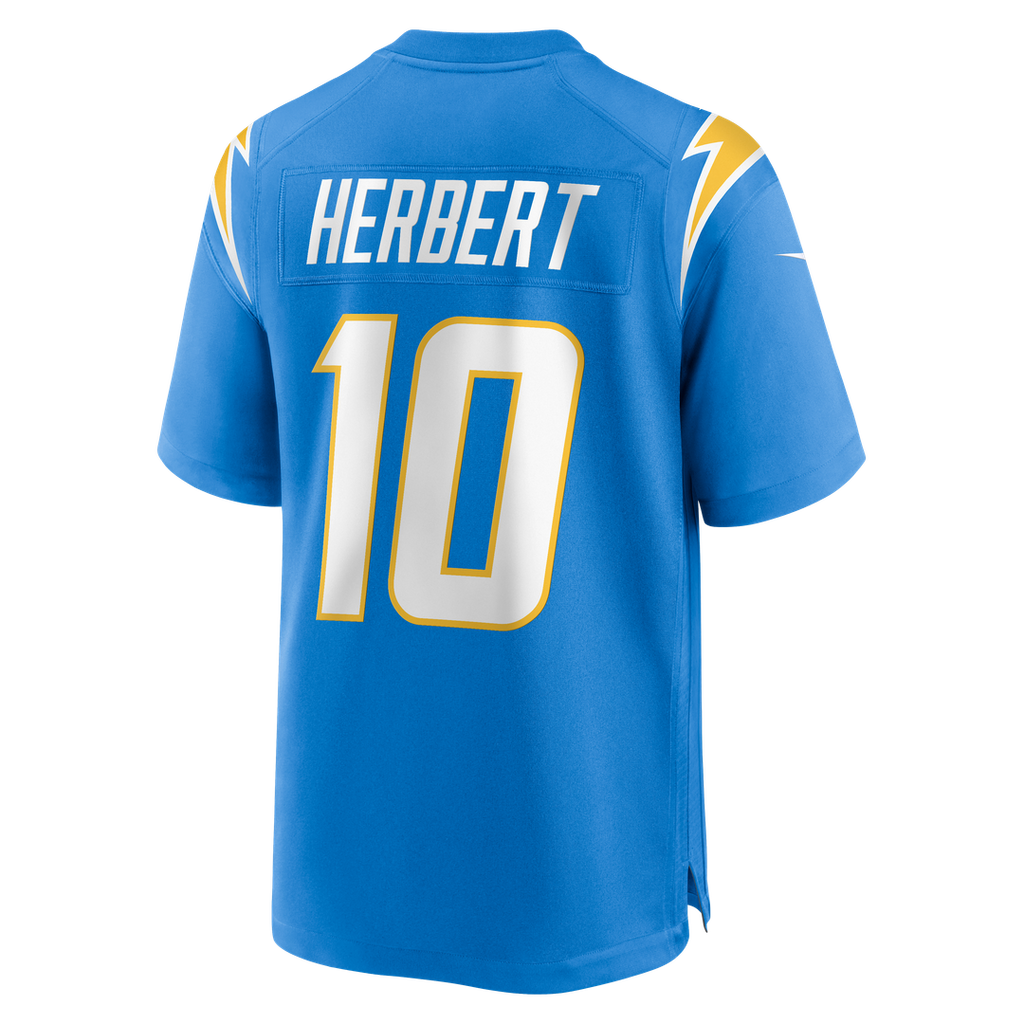 Los Angeles Chargers Justin Herbert Powder Blue Player Game Jersey product image 20, provided for visual reference and