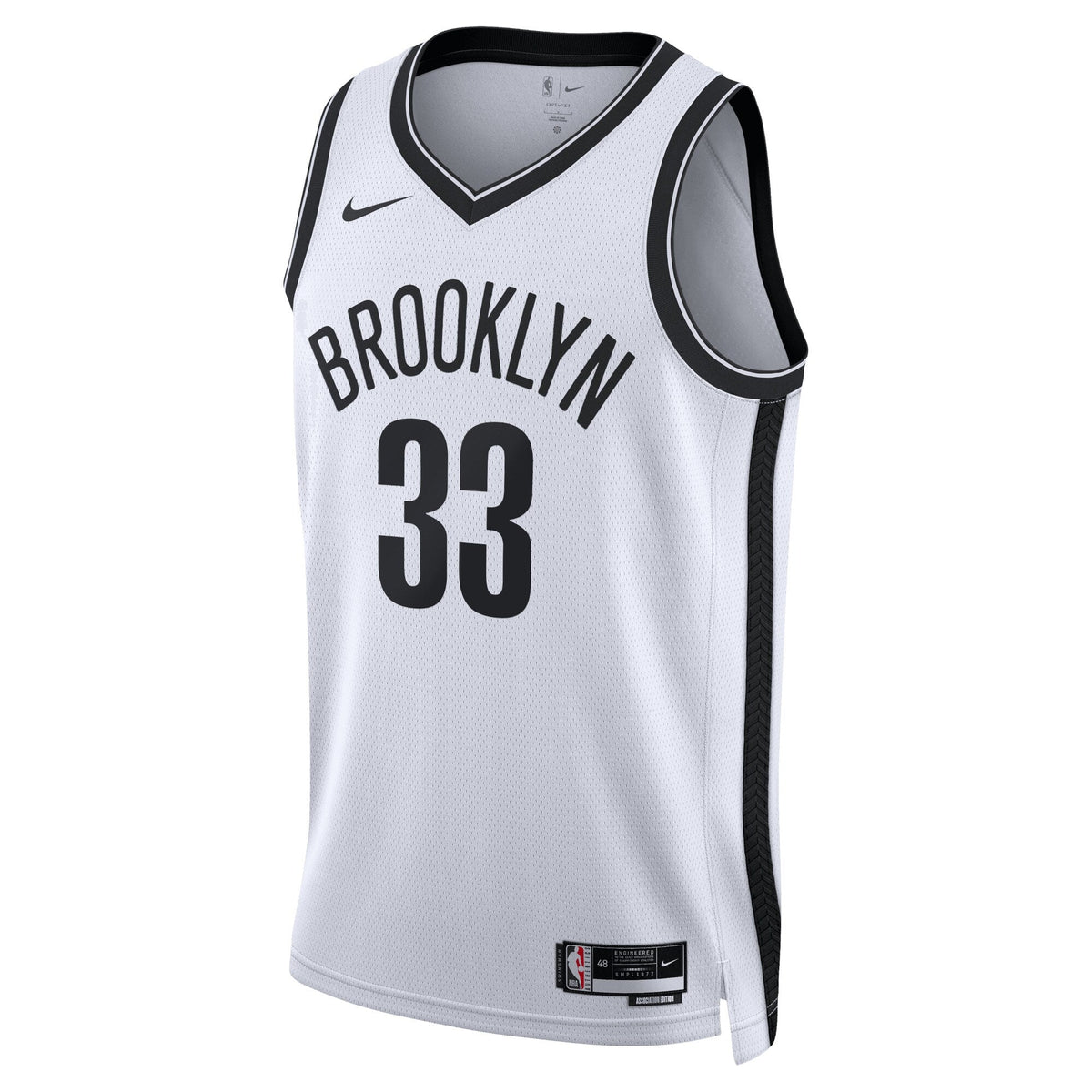 Nic Claxton Brooklyn Nets Association Edition Swingman Jersey - White - Unisex product image 2, provided for visual
