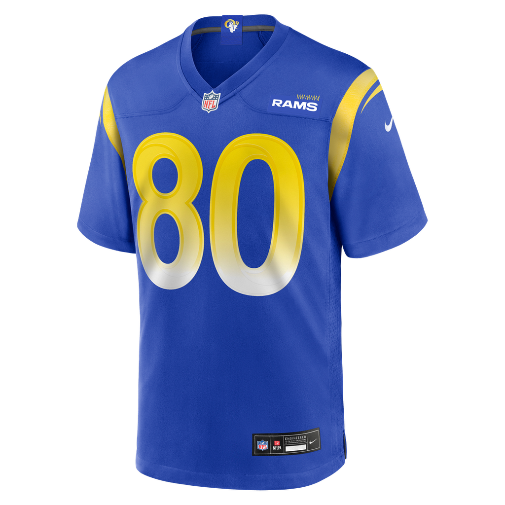 Los Angeles Rams Isaac Bruce Royal Game Retired Player Jersey product image 2, provided for visual reference and product