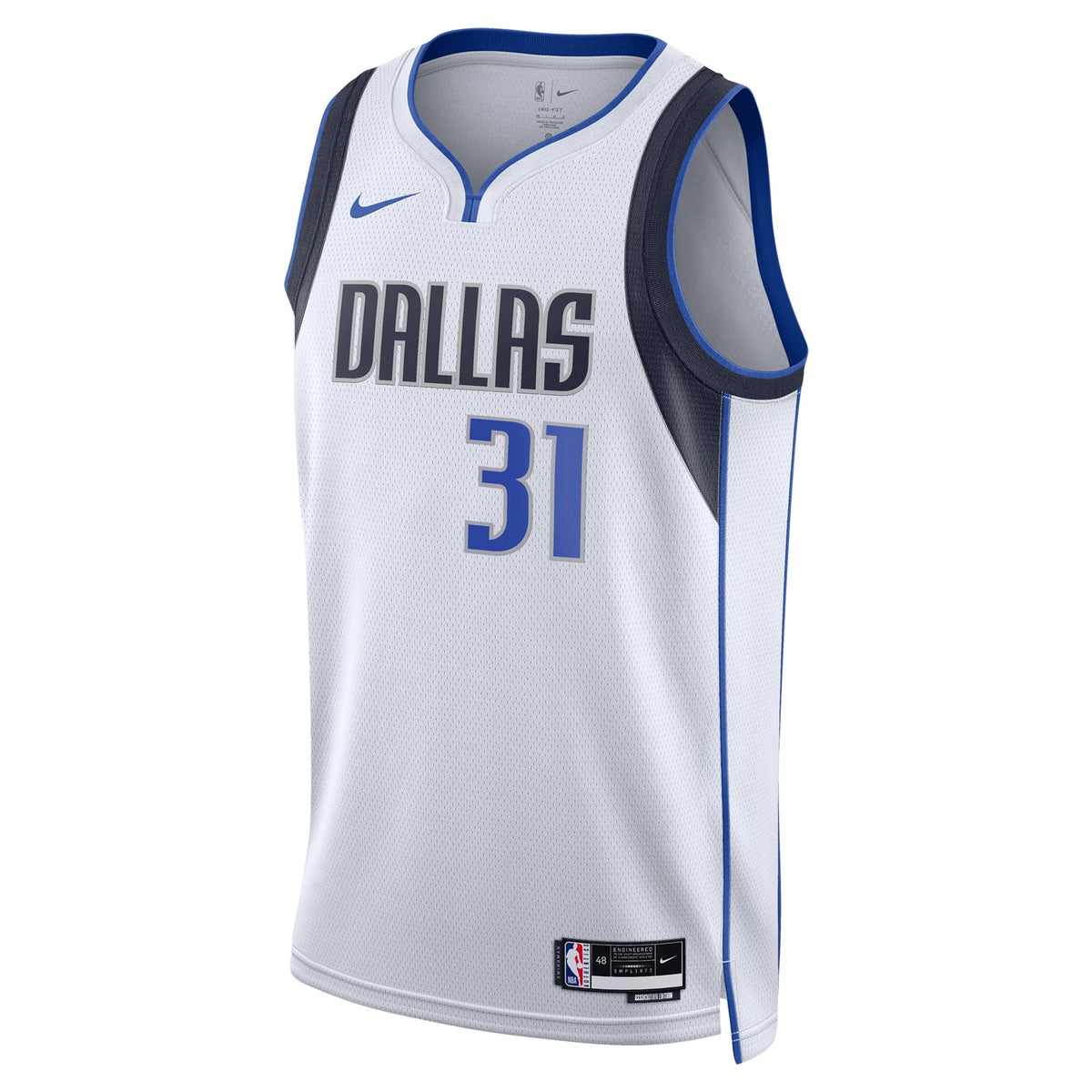 Klay Thompson Dallas Mavericks Association Edition Swingman Jersey - White - Unisex product image 3, provided for visual