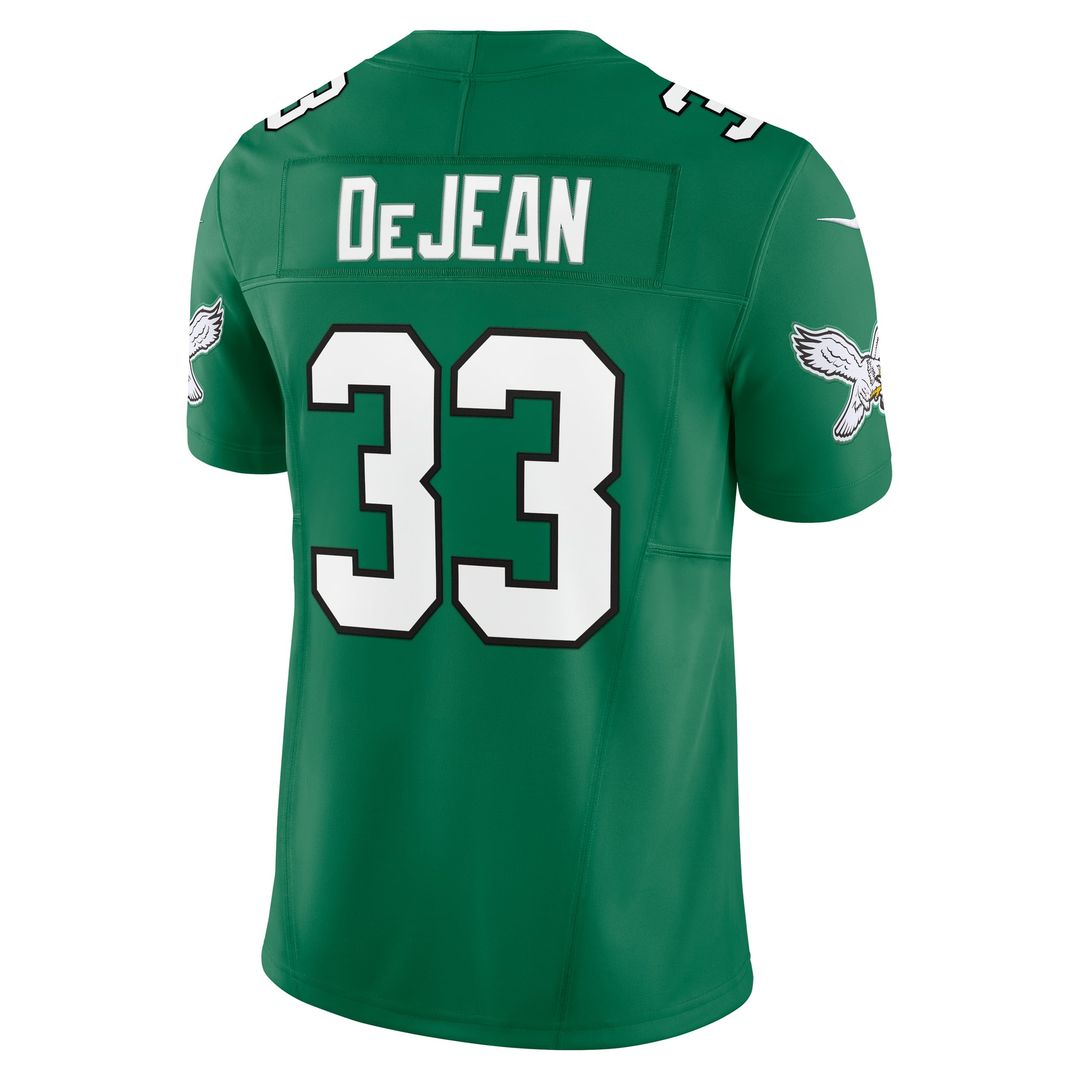 Philadelphia Eagles Cooper DeJean Kelly Green Alternate 2 Vapor F.U.S.E. Limited Jersey product image 3, provided for visual