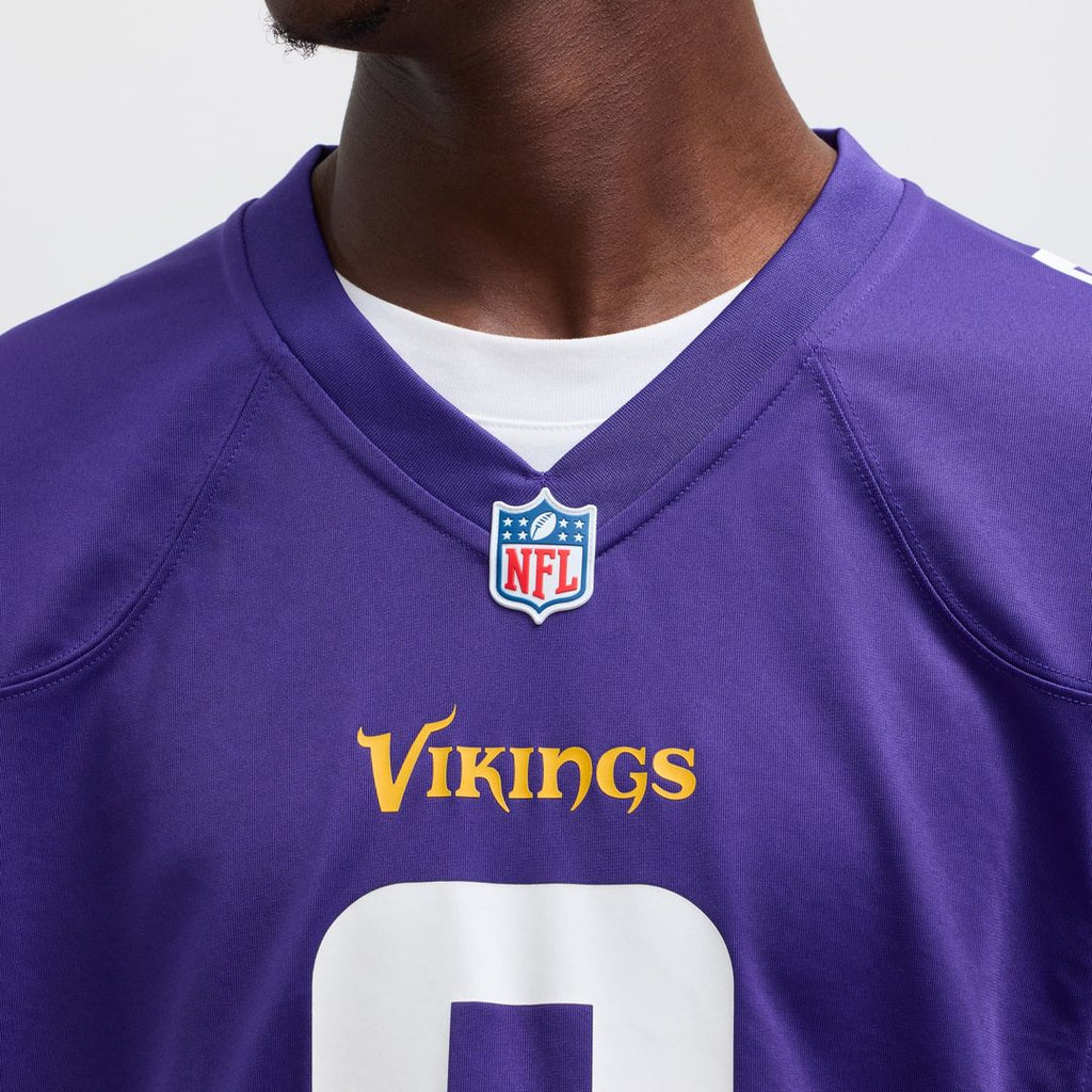 Minnesota Vikings J.J. McCarthy White Alternate Game Player Jersey product image 13, provided for visual reference and