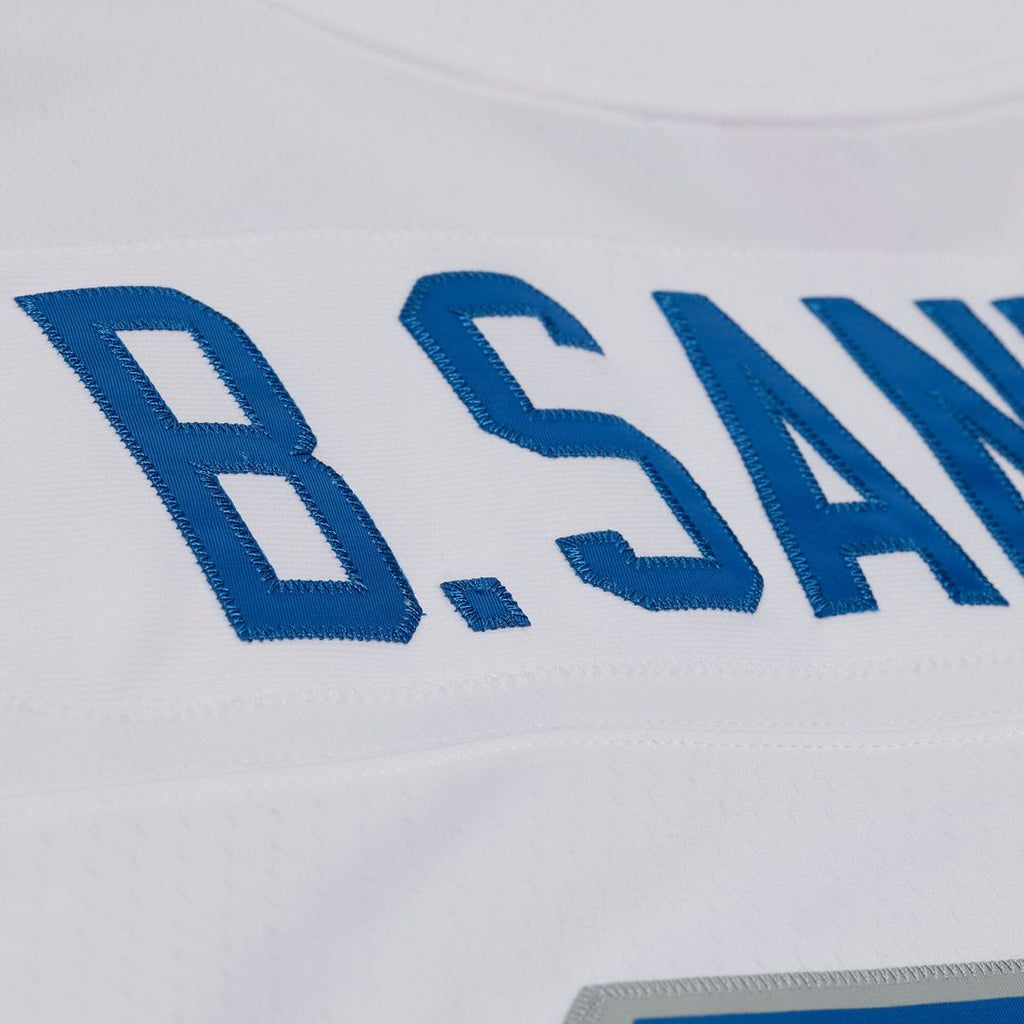 Detroit Lions Barry Sanders White 1989 Legacy Replica Player Jersey product image 5, provided for visual reference and