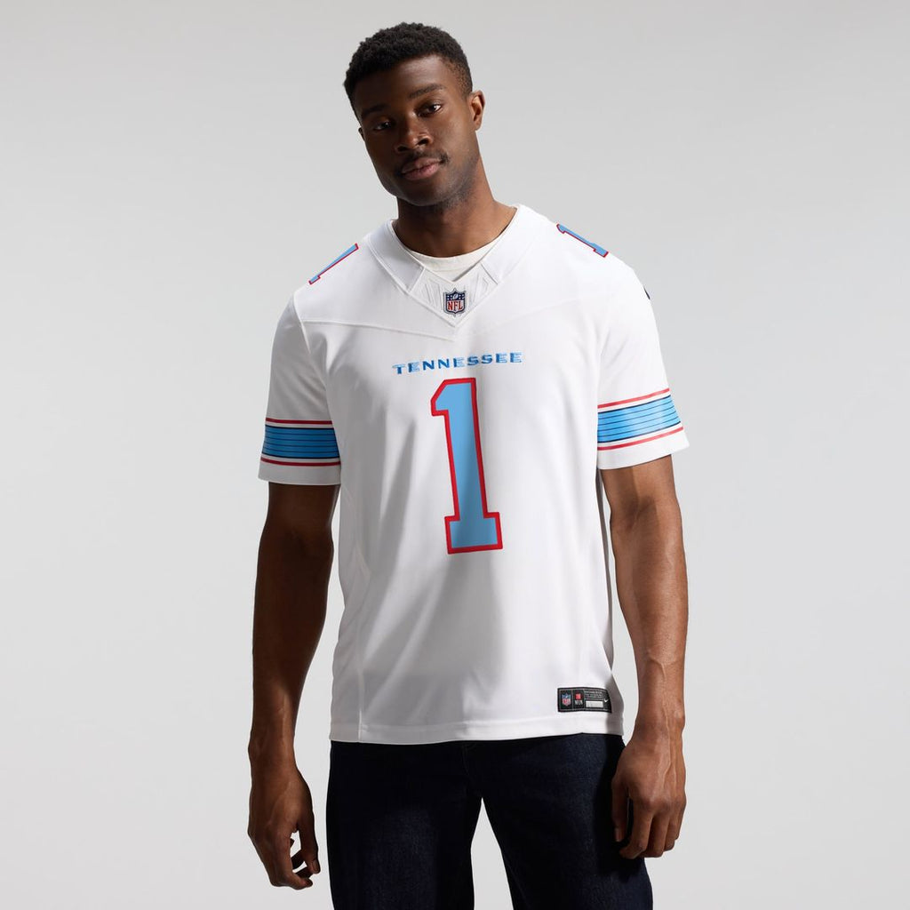 Tennessee Titans Cameron Ward Light Blue Team Vapor F.U.S.E. Stitched Limited Jersey product image 30, provided for visual