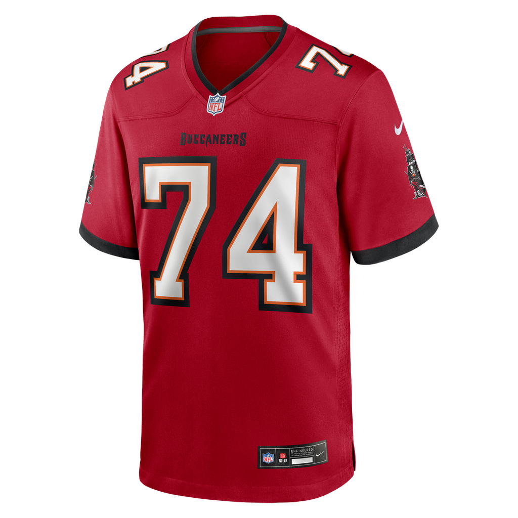 Tampa Bay Buccaneers Marshall Foerner Red Team Game Jersey product image 4, provided for visual reference and product detail