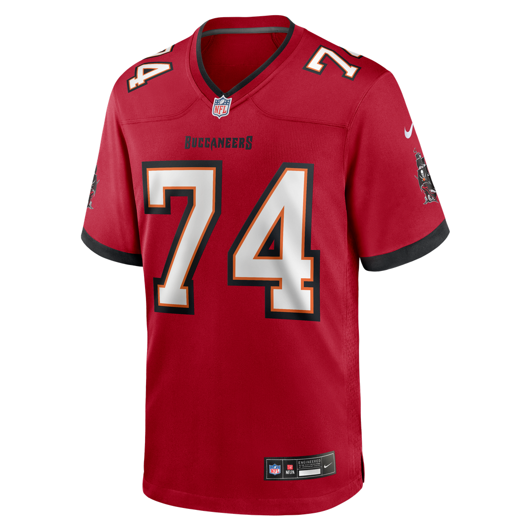 Tampa Bay Buccaneers Marshall Foerner Red Team Game Jersey product image 4, provided for visual reference and product detail