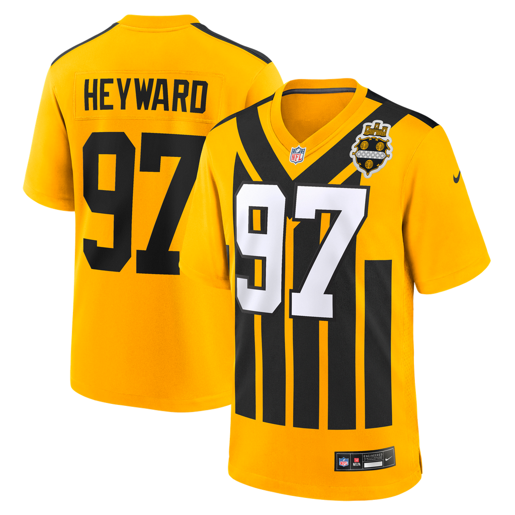 Pittsburgh Steelers Cameron Heyward Black Game Jersey product image 17, provided for visual reference and product detail