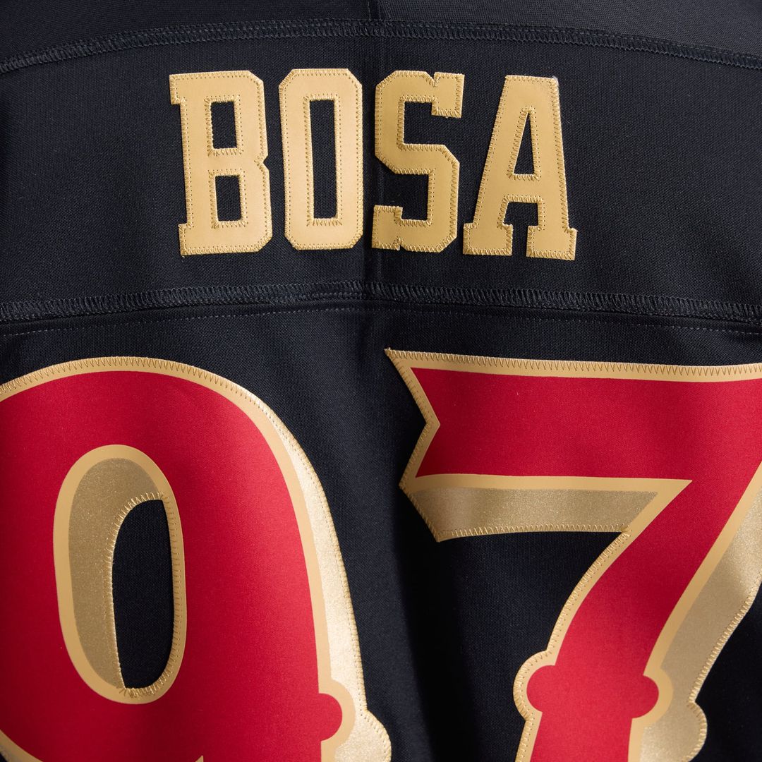 San Francisco 49ers Nick Bosa Black Rivalries Collection Stitched Limited Jersey product image 14, provided for visual