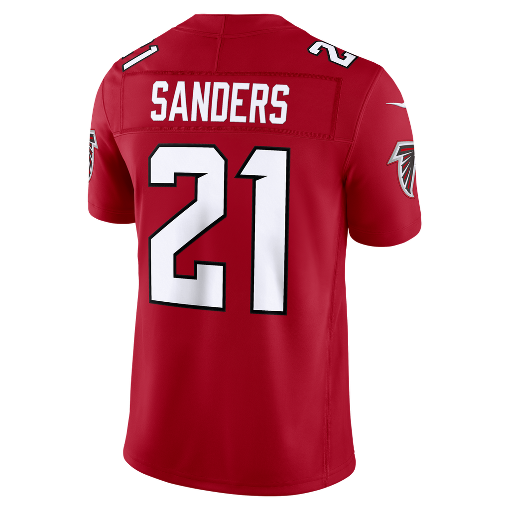 Atlanta Falcons Deion Sanders Red Team Vapor F.U.S.E. Stitched Retired Limited Jersey product image 3, provided for visual