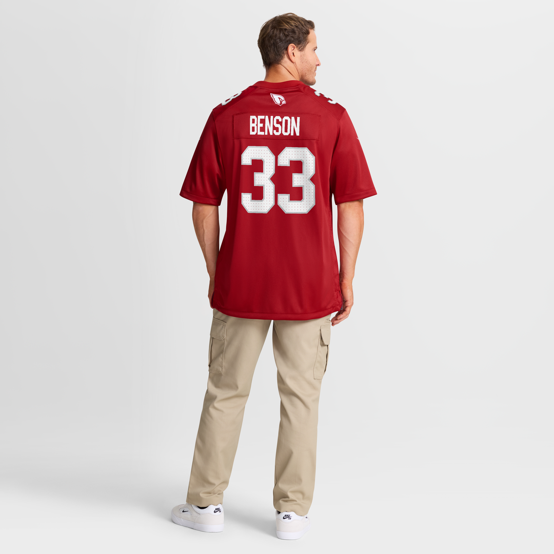 Arizona Cardinals Trey Benson Cardinal Team Game Jersey product image 8, provided for visual reference and product detail