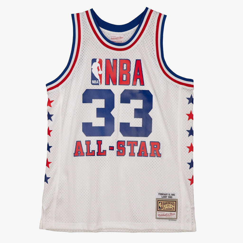 Larry Bird Boston Celtics 1985 All-Star Authentic Swingman Jersey - White product image 3, provided for visual reference and