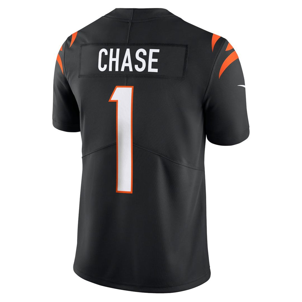 Cincinnati Bengals Ja'Marr Chase Black Vapor Untouchable Limited Jersey product image 3, provided for visual reference and