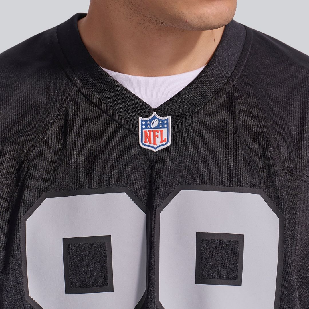 Las Vegas Raiders Brock Bowers Black Player Game Jersey product image 8, provided for visual reference and product detail