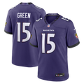 Baltimore Ravens Mike Green Purple Team Game Jersey product image 1, provided for visual reference and product detail review