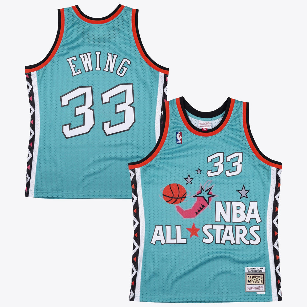 Patrick Ewing New York Knicks 1996 All-Star Authentic Swingman Jersey - Teal product image 2, provided for visual reference