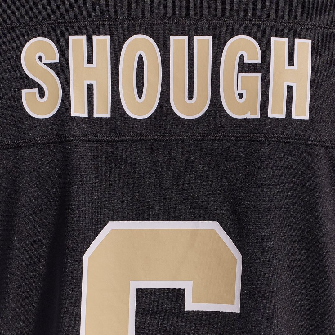 New Orleans Saints Tyler Shough Black Game Jersey product image 22, provided for visual reference and product detail review
