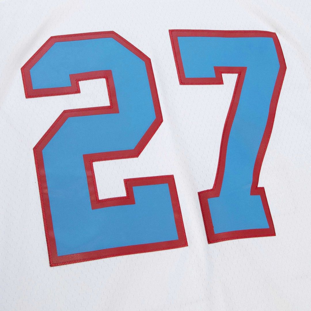 Tennessee Oilers Eddie George White Legacy Replica Jersey product image 4, provided for visual reference and product detail