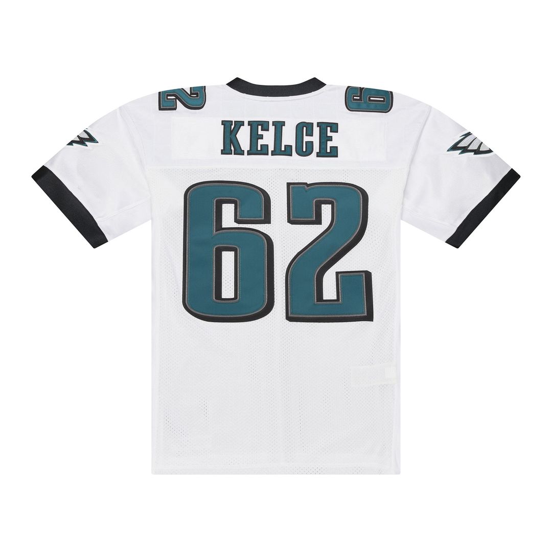 Philadelphia Eagles Jason Kelce White 2011 Authentic Throwback Jersey product image 3, provided for visual reference and