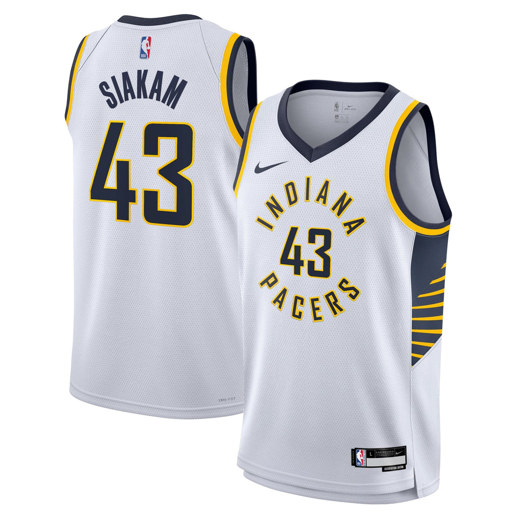 Pascal Siakam Indiana Pacers Association Edition Swingman Jersey - White - Youth product image 2, provided for visual