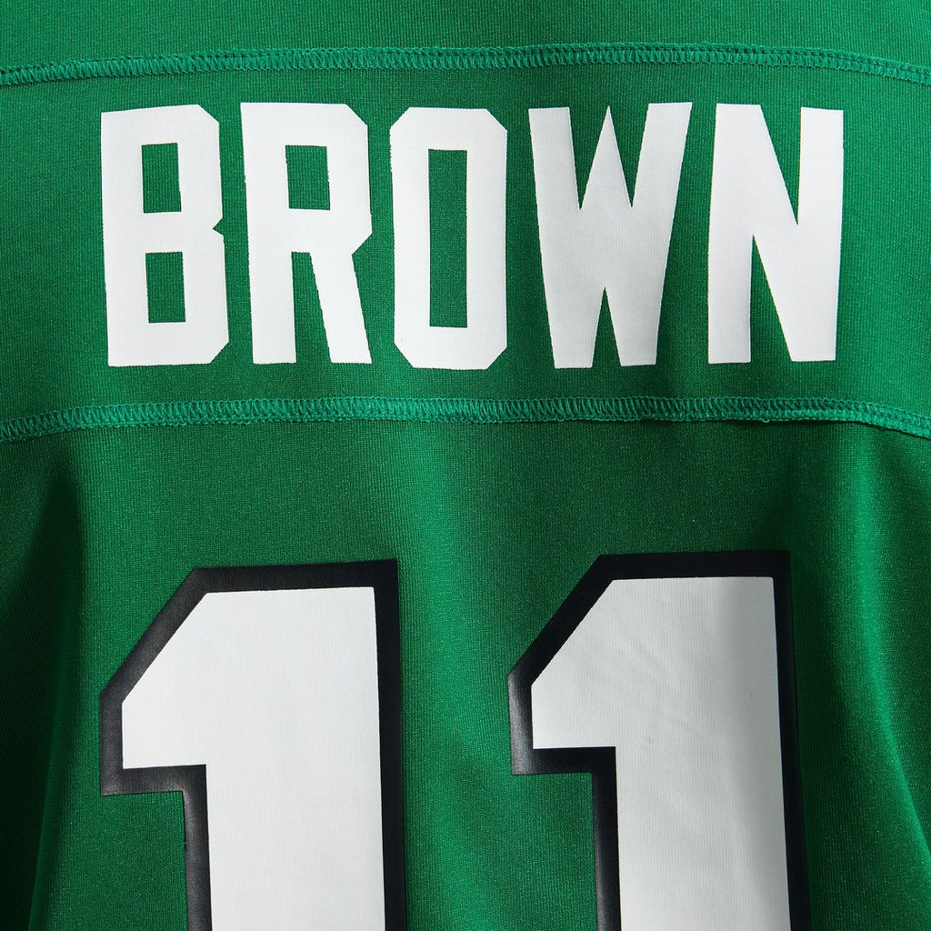 Philadelphia Eagles A.J. Brown Kelly Green Alternate Game Player Jersey product image 12, provided for visual reference and