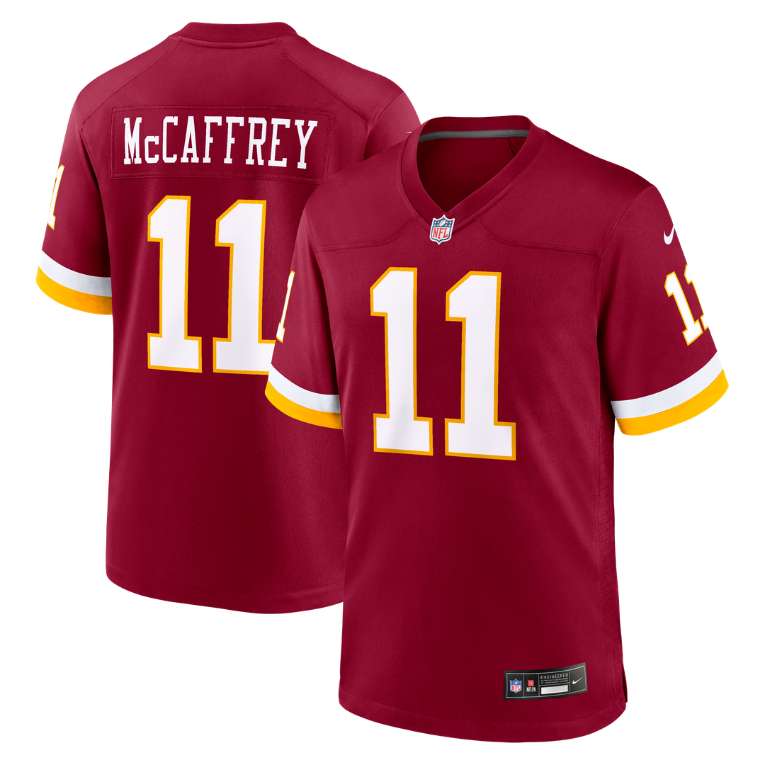 Washington Commanders Luke McCaffrey Burgundy Game Jersey product image 8, provided for visual reference and product detail