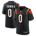 Cincinnati Bengals DJ Turner II Black Team Game Jersey product image 1, provided for visual reference and product detail