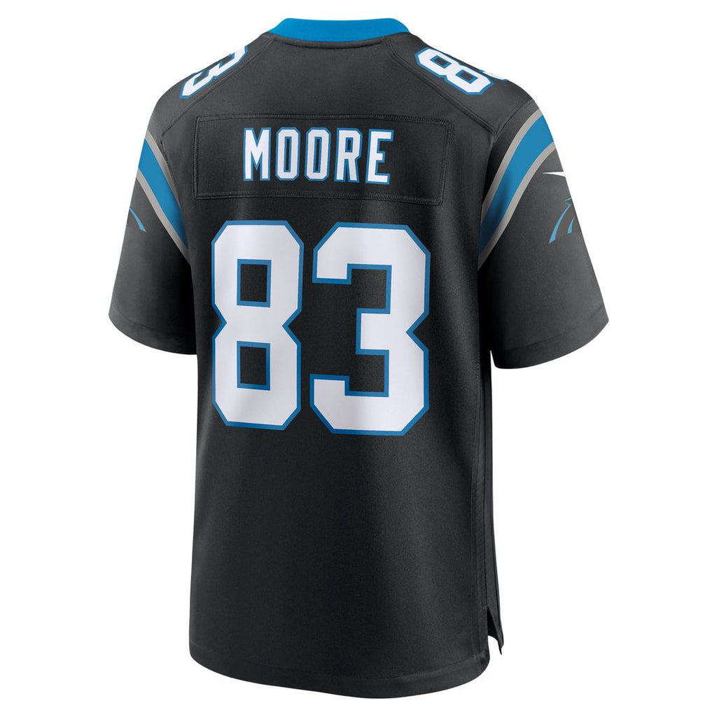 Carolina Panthers David Moore Black Game Jersey product image 3, provided for visual reference and product detail review
