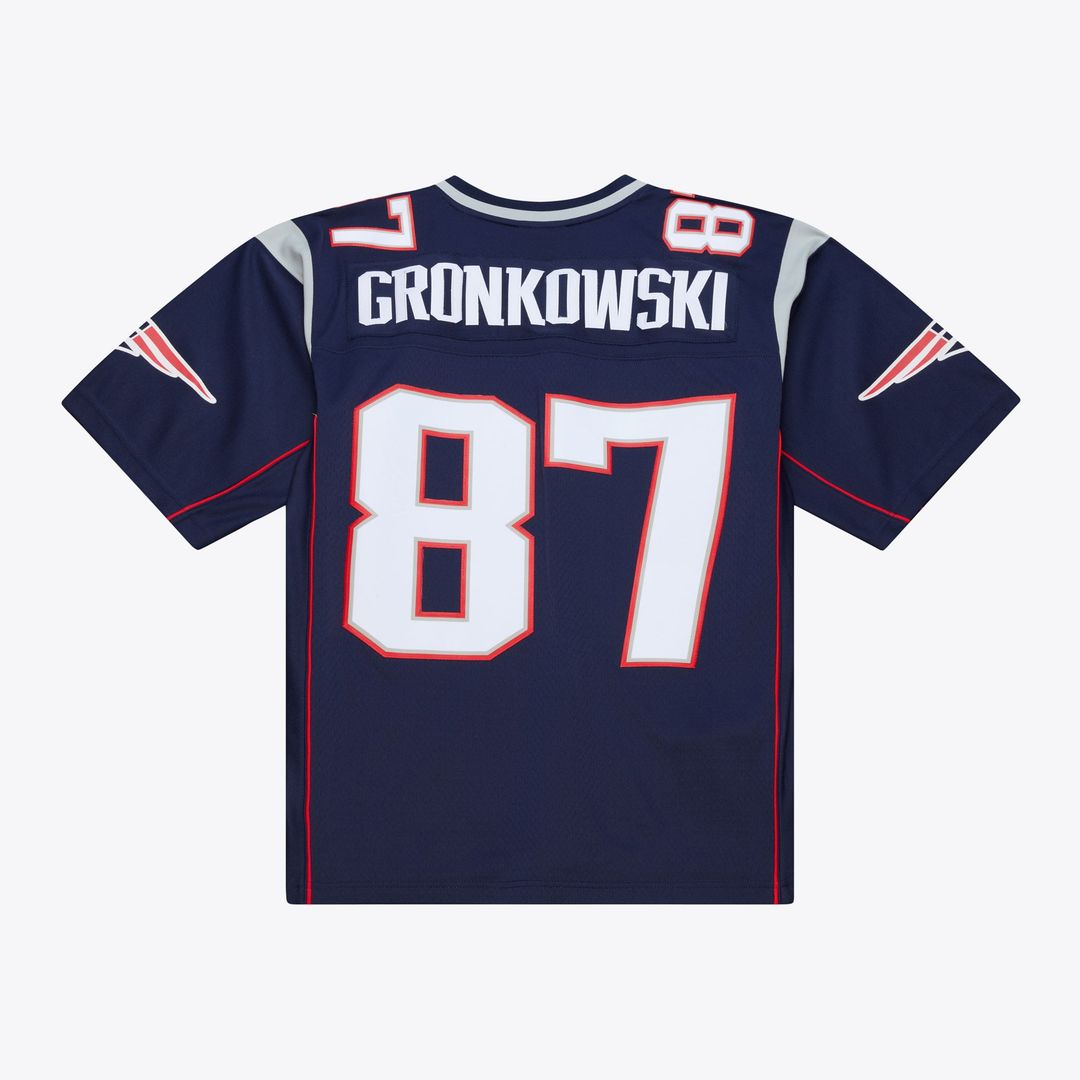New England Patriots Rob Gronkowski Navy Big & Tall 2010 Legacy Retired Player Jersey product image 2, provided for visual
