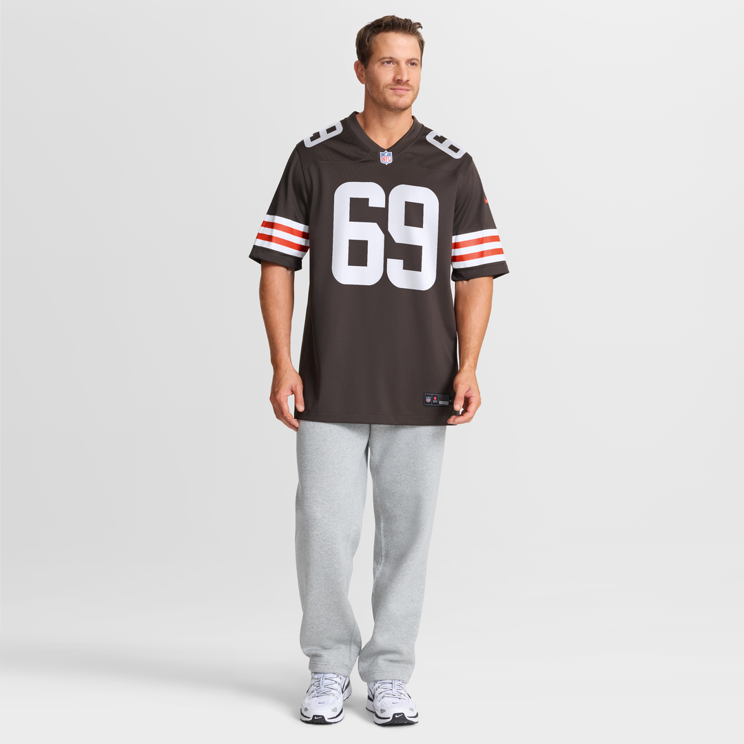Cleveland Browns Tyre Phillips Brown Team Game Jersey product image 6, provided for visual reference and product detail