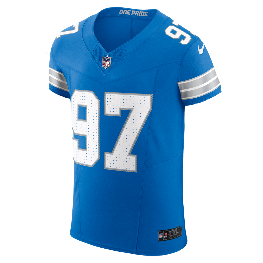 Detroit Lions Aidan Hutchinson Black Alternate Vapor F.U.S.E. Elite Jersey product image 26, provided for visual reference