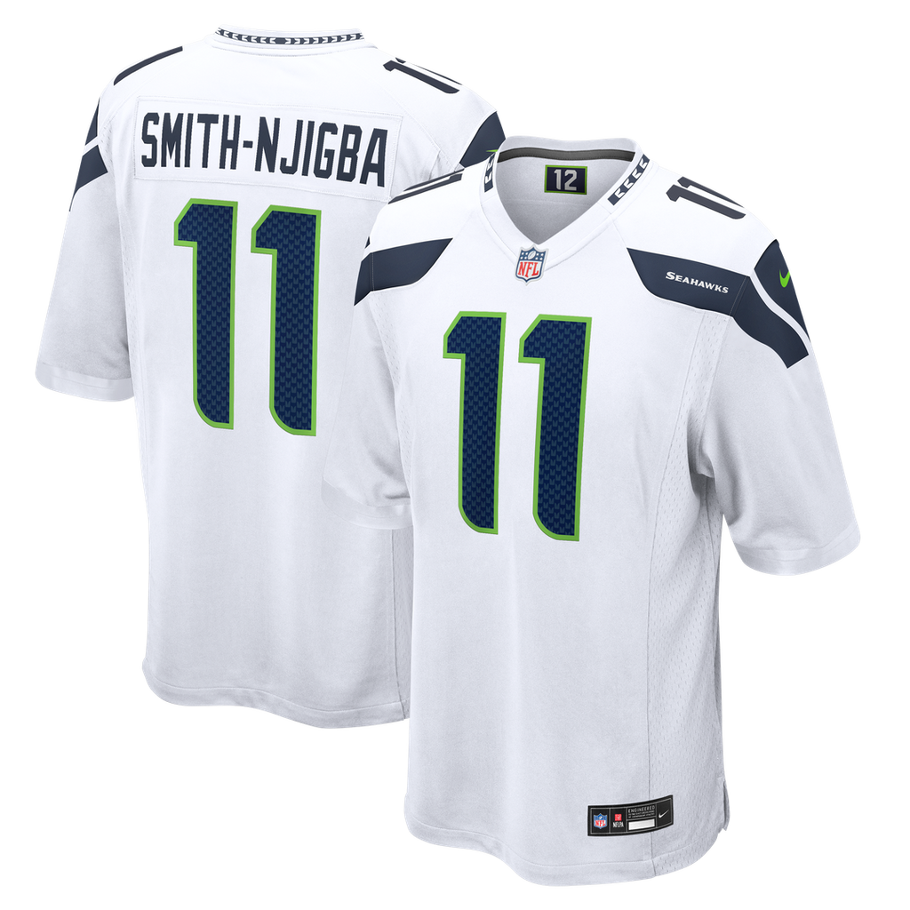 Seattle Seahawks Jaxon Smith-Njigba White Game Jersey product image 15, provided for visual reference and product detail