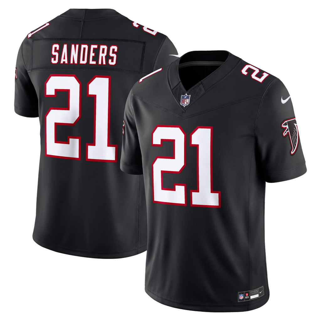 Atlanta Falcons Deion Sanders Black Alternate Throwback Vapor F.U.S.E. Stitched Retired Limited Jersey product image 1,