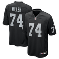 Las Vegas Raiders Kolton Miller Black Game Jersey product image 1, provided for visual reference and product detail review
