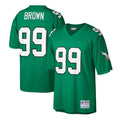 Philadelphia Eagles Jerome Brown Kelly Green Big & Tall 1990 Retired Player Replica Jersey product image 1, provided for
