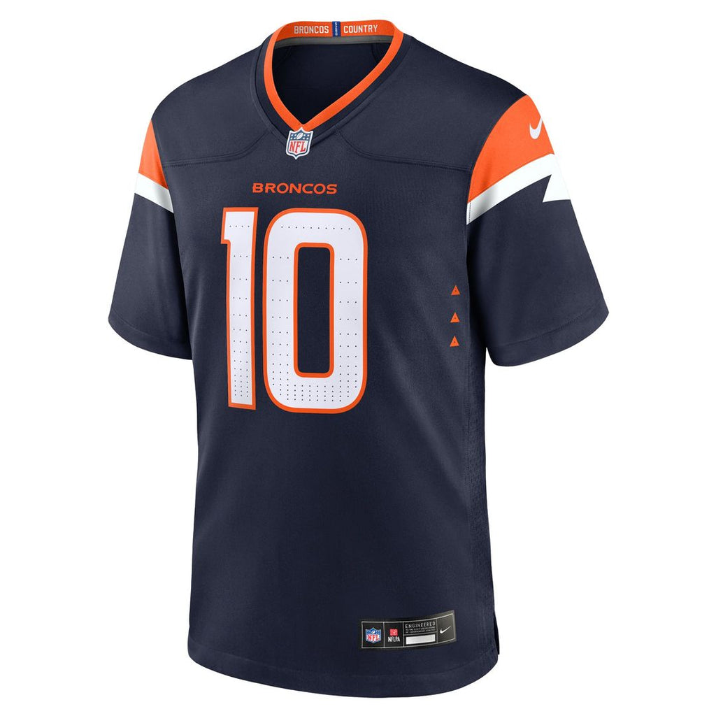 Denver Broncos Bo Nix Orange Player Game Jersey product image 22, provided for visual reference and product detail review