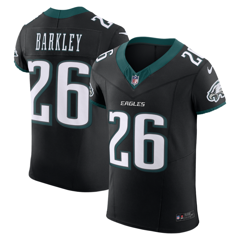 Philadelphia Eagles Saquon Barkley Black Alternate Vapor F.U.S.E. Elite Jersey product image 14, provided for visual