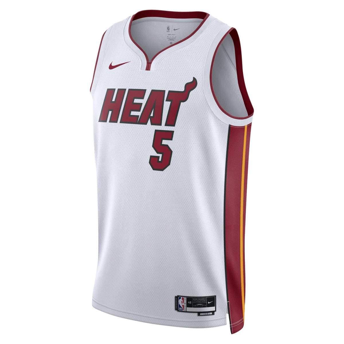 Nikola Jović Miami Heat Association Edition Swingman Jersey - White - Unisex product image 2, provided for visual reference