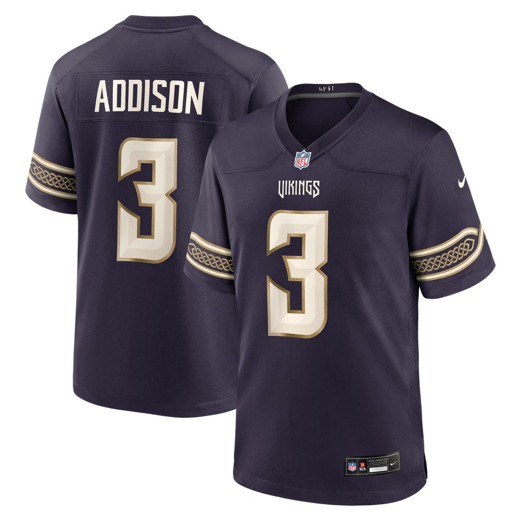 Minnesota Vikings Addison Purple 2026 Rivalries Collection Game Jersey product image 1, provided for visual reference and