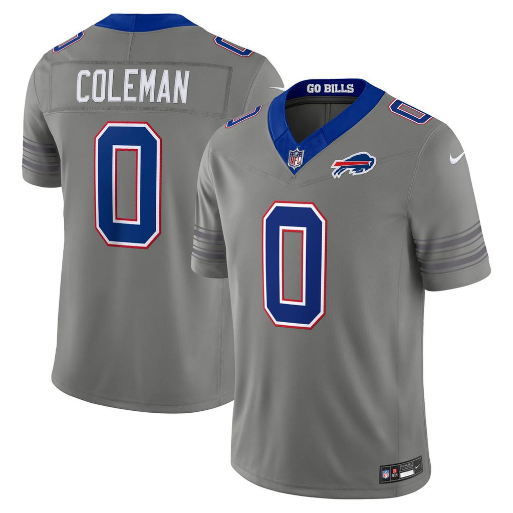 Buffalo Bills Keon Coleman Gray Nickel City Vapor F.U.S.E. Stitched Limited Jersey product image 4, provided for visual